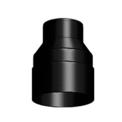 GAMRAT PCV Redukcja odwrotna rury spustowej 63/90 - CZARNY